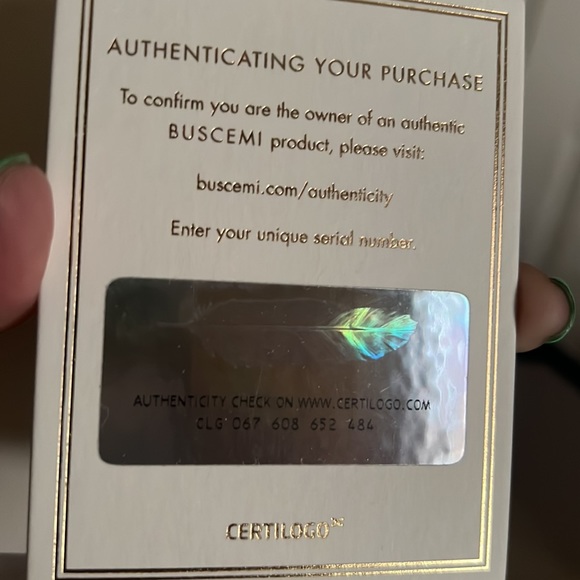 Buscemi white leather lock sneaker - Picture 12 of 12